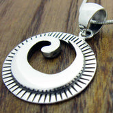 Conch Shell Silver Pendant